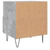 2 db betonszürke szerelt fa éjjeliszekrény 40 x 35 x 47,5 cm