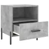 2 db betonszürke szerelt fa éjjeliszekrény 40 x 35 x 47,5 cm