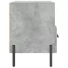 2 db betonszürke szerelt fa éjjeliszekrény 40 x 35 x 47,5 cm