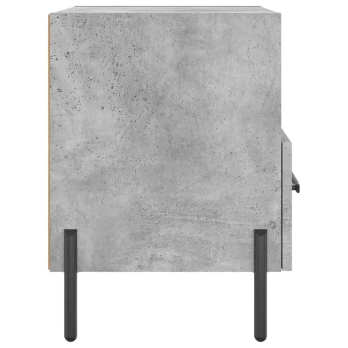 2 db betonszürke szerelt fa éjjeliszekrény 40 x 35 x 47,5 cm