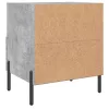 2 db betonszürke szerelt fa éjjeliszekrény 40 x 35 x 47,5 cm