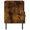 2 db füstös tölgy színű szerelt fa éjjeliszekrény 40x35x47,5 cm