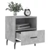 2 db betonszürke szerelt fa éjjeliszekrény 40 x 35 x 47,5 cm
