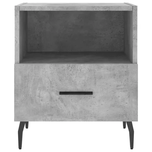 2 db betonszürke szerelt fa éjjeliszekrény 40 x 35 x 47,5 cm