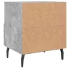 2 db betonszürke szerelt fa éjjeliszekrény 40 x 35 x 47,5 cm
