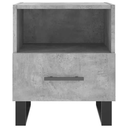 Betonszürke szerelt fa éjjeliszekrény 40 x 35 x 47,5 cm