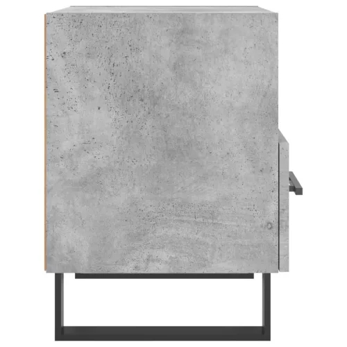 Betonszürke szerelt fa éjjeliszekrény 40 x 35 x 47,5 cm