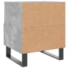 Betonszürke szerelt fa éjjeliszekrény 40 x 35 x 47,5 cm