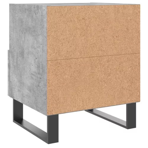 Betonszürke szerelt fa éjjeliszekrény 40 x 35 x 47,5 cm