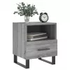 Szürke sonoma színű szerelt fa éjjeliszekrény 40 x 35 x 47,5 cm