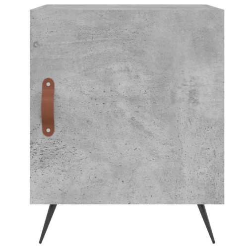 2 db betonszürke szerelt fa éjjeliszekrény 40 x 40 x 50 cm