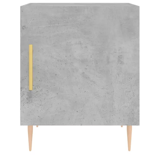 2 db betonszürke szerelt fa éjjeliszekrény 40 x 40 x 50 cm