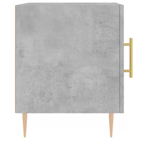 2 db betonszürke szerelt fa éjjeliszekrény 40 x 40 x 50 cm