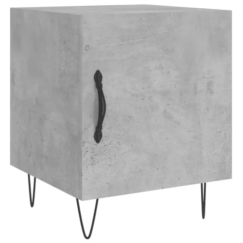 2 db betonszürke szerelt fa éjjeliszekrény 40 x 40 x 50 cm
