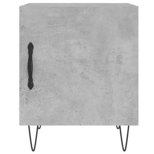 2 db betonszürke szerelt fa éjjeliszekrény 40 x 40 x 50 cm
