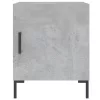 2 db betonszürke szerelt fa éjjeliszekrény 40 x 40 x 50 cm