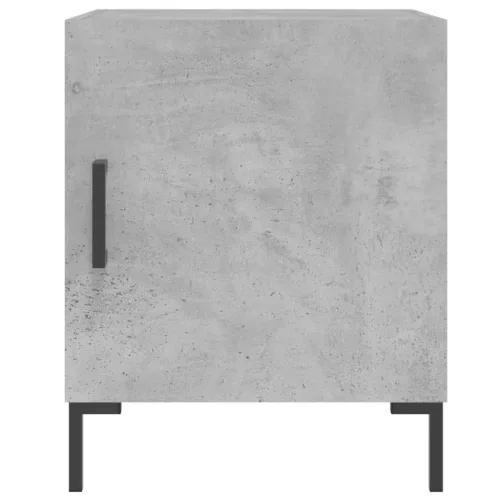 2 db betonszürke szerelt fa éjjeliszekrény 40 x 40 x 50 cm