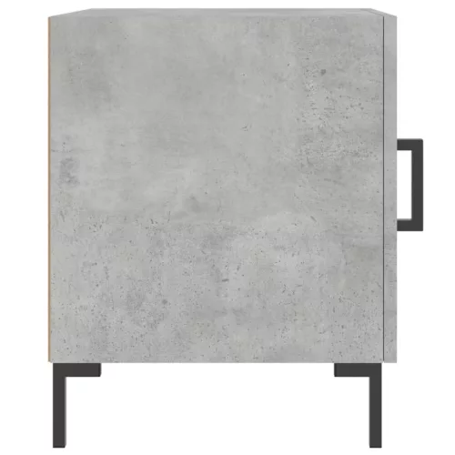 2 db betonszürke szerelt fa éjjeliszekrény 40 x 40 x 50 cm