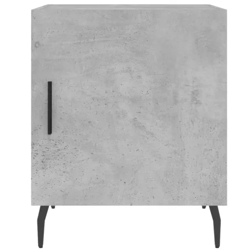 2 db betonszürke szerelt fa éjjeliszekrény 40 x 40 x 50 cm