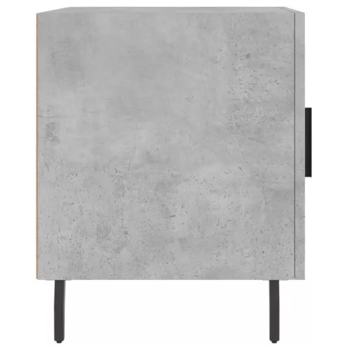 2 db betonszürke szerelt fa éjjeliszekrény 40 x 40 x 50 cm