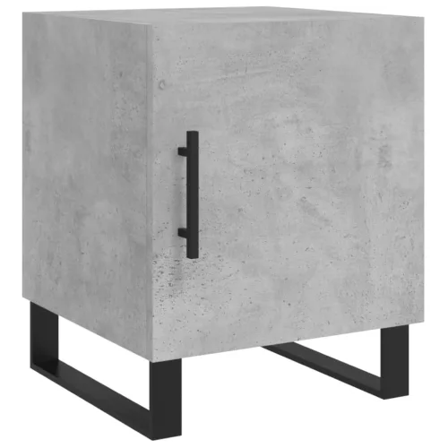 2 db betonszürke szerelt fa éjjeliszekrény 40 x 40 x 50 cm