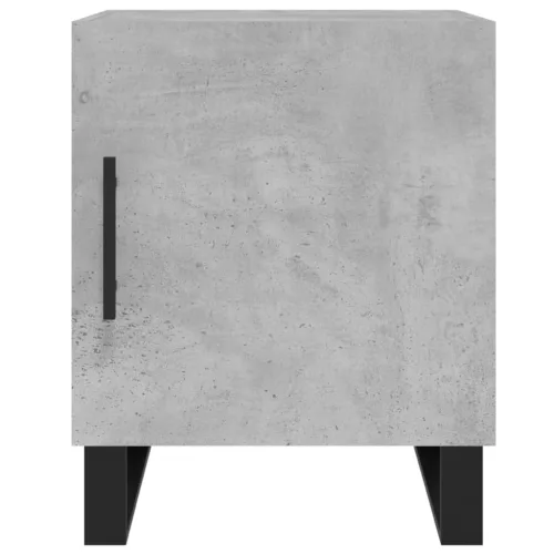 2 db betonszürke szerelt fa éjjeliszekrény 40 x 40 x 50 cm
