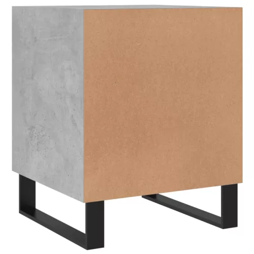 2 db betonszürke szerelt fa éjjeliszekrény 40 x 40 x 50 cm