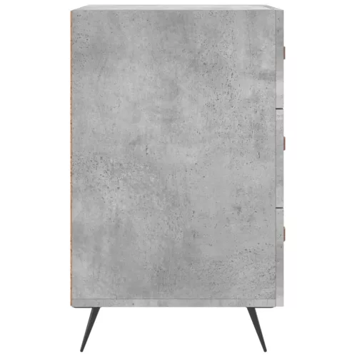 Betonszürke szerelt fa éjjeliszekrény 40 x 40 x 66 cm