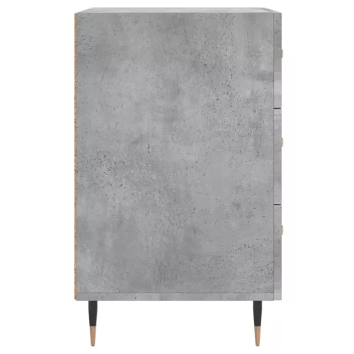 Betonszürke szerelt fa éjjeliszekrény 40 x 40 x 66 cm