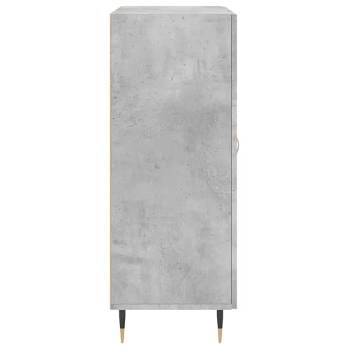 Betonszürke szerelt fa tálalószekrény 69,5 x 34 x 90 cm