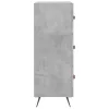 Betonszürke szerelt fa komód 69,5 x 34 x 90 cm