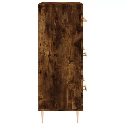 Füstös tölgy színű szerelt fa tálalószekrény 69,5 x 34 x 90 cm
