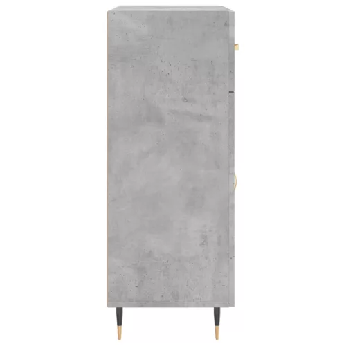 Betonszürke szerelt fa tálalószekrény 69,5 x 34 x 90 cm