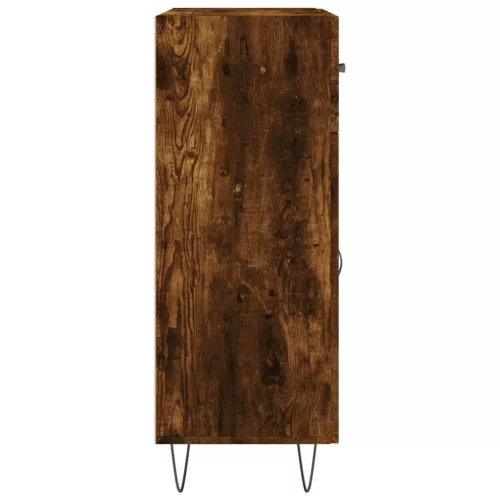 Füstös tölgy színű szerelt fa tálalószekrény 69,5 x 34 x 90 cm