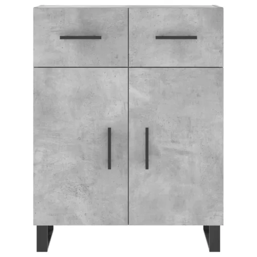 Betonszürke szerelt fa tálalószekrény 69,5 x 34 x 90 cm