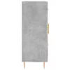 Betonszürke szerelt fa tálalószekrény 69,5 x 34 x 90 cm