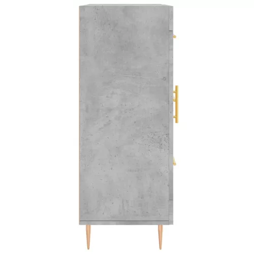 Betonszürke szerelt fa tálalószekrény 69,5 x 34 x 90 cm