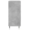 Betonszürke szerelt fa tálalószekrény 90 x 34 x 80 cm