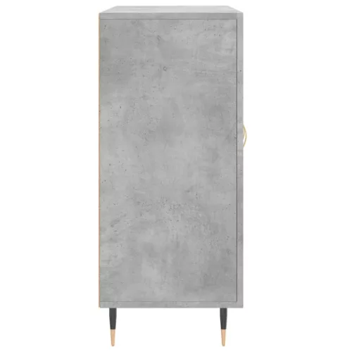 Betonszürke szerelt fa tálalószekrény 90 x 34 x 80 cm