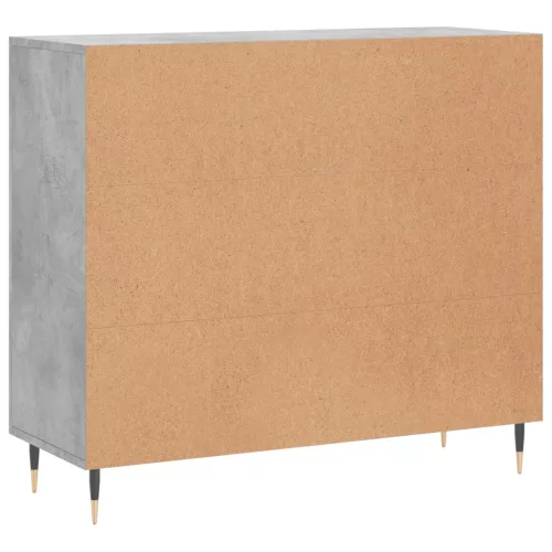 Betonszürke szerelt fa tálalószekrény 90 x 34 x 80 cm