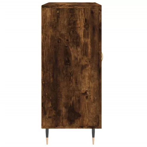 Füstös tölgy színű szerelt fa tálalószekrény 90 x 34 x 80 cm