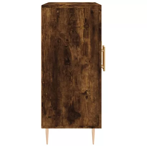 Füstös tölgy színű szerelt fa tálalószekrény 90 x 34 x 80 cm