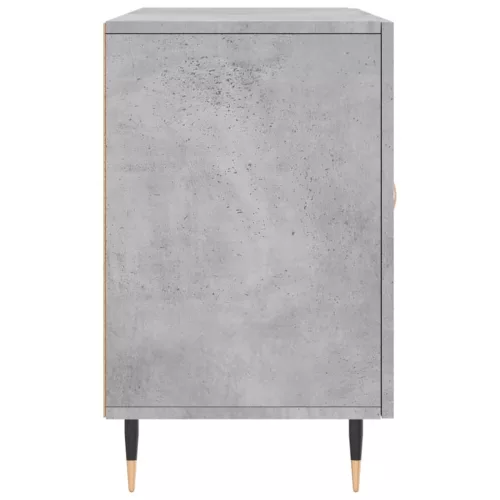Betonszürke szerelt fa tálalószekrény 100 x 36 x 60 cm