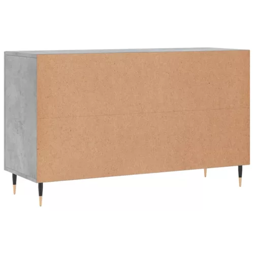 Betonszürke szerelt fa tálalószekrény 100 x 36 x 60 cm