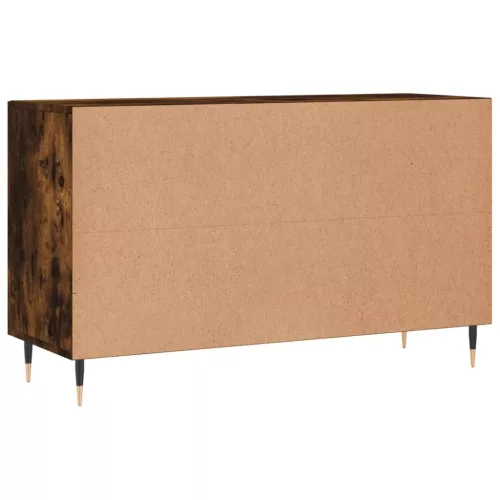 Füstös tölgy színű szerelt fa tálalószekrény 100 x 36 x 90 cm