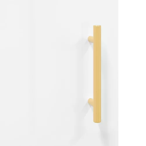 Magasfényű fehér szerelt fa tálalószekrény 100 x 36 x 60 cm