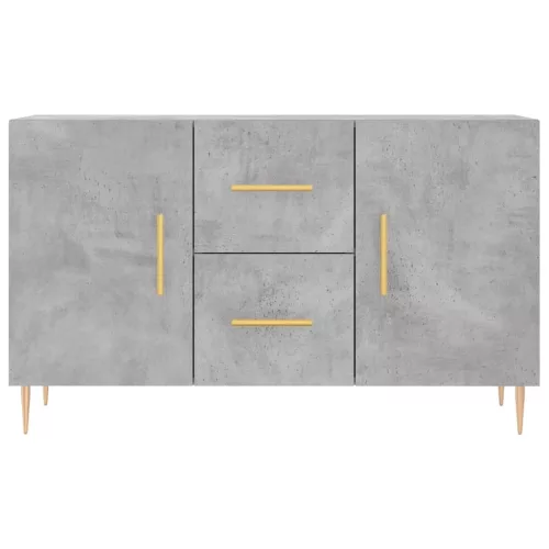 Betonszürke szerelt fa tálalószekrény 100 x 36 x 60 cm