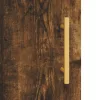 Füstös tölgy színű szerelt fa tálalószekrény 100 x 36 x 90 cm