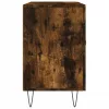 Füstös tölgy színű szerelt fa tálalószekrény 100 x 36 x 90 cm