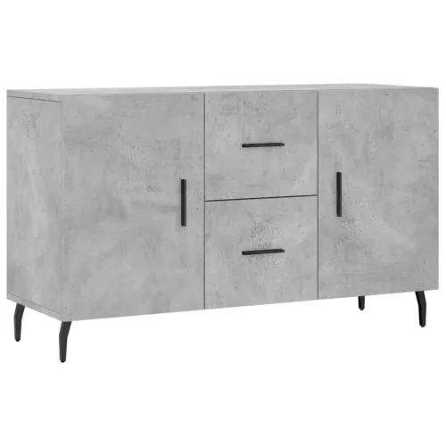 Betonszürke szerelt fa tálalószekrény 100 x 36 x 60 cm